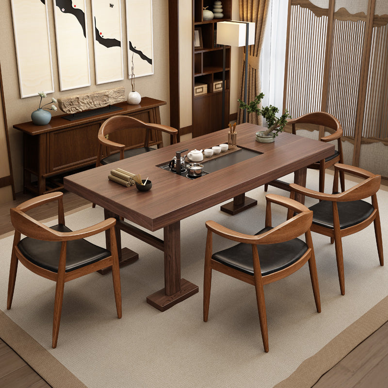 Traditional Style Ash Wood Chairs Kitchen Dining Open Back Arm Chairs Set Clearhalo ' kitchen&dining_furn' 'Dining Chairs' 'Dining Tables & Seating' 'dining_chair' 'furn' 'furn_dining_chair' 'Furniture' 'furniture_dining_chair' 'Kitchen & Dining Furniture' 'kitchen' 4206063