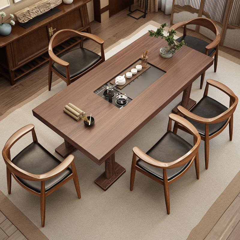 Traditional Style Ash Wood Chairs Kitchen Dining Open Back Arm Chairs Set Clearhalo ' kitchen&dining_furn' 'Dining Chairs' 'Dining Tables & Seating' 'dining_chair' 'furn' 'furn_dining_chair' 'Furniture' 'furniture_dining_chair' 'Kitchen & Dining Furniture' 'kitchen' 4206066