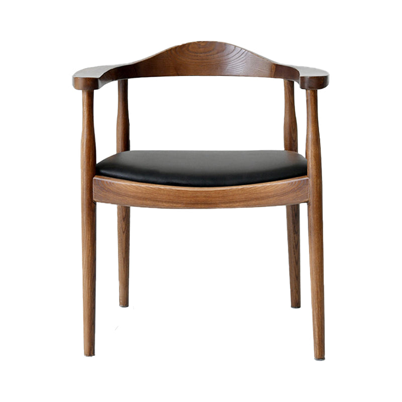Traditional Style Ash Wood Chairs Kitchen Dining Open Back Arm Chairs Set Walnut 1 Piece Clearhalo ' kitchen&dining_furn' 'Dining Chairs' 'Dining Tables & Seating' 'dining_chair' 'furn' 'furn_dining_chair' 'Furniture' 'furniture_dining_chair' 'Kitchen & Dining Furniture' 'kitchen' 4206069