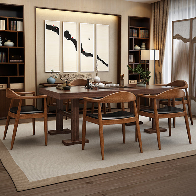 Traditional Style Ash Wood Chairs Kitchen Dining Open Back Arm Chairs Set Clearhalo ' kitchen&dining_furn' 'Dining Chairs' 'Dining Tables & Seating' 'dining_chair' 'furn' 'furn_dining_chair' 'Furniture' 'furniture_dining_chair' 'Kitchen & Dining Furniture' 'kitchen' 4206070