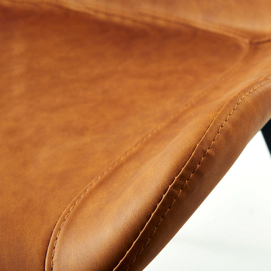 Modern Leather Side Chair Matte Finish Solid Back Dining Chair (Set of 2) Clearhalo ' kitchen&dining_furn' 'Dining Chairs' 'Dining Tables & Seating' 'dining_chair' 'furn' 'furn_dining_chair' 'Furniture' 'furniture_dining_chair' 'Kitchen & Dining Furniture' 'kitchen' 4206088