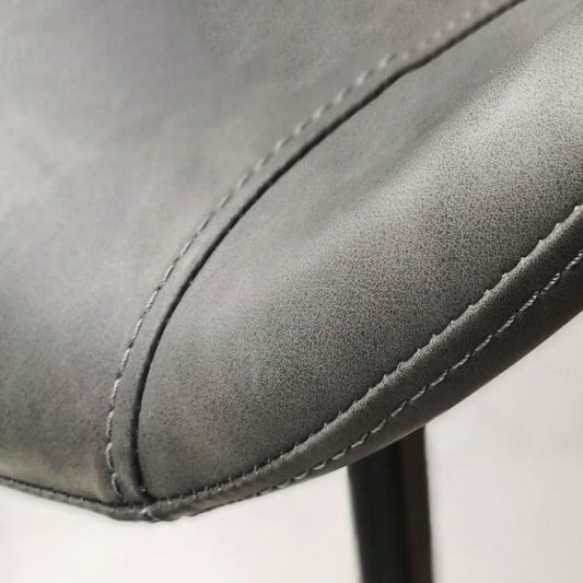 Contemporary Style Metal Chairs Kitchen Dining Room Solid Back Arm Chair Clearhalo ' kitchen&dining_furn' 'Dining Chairs' 'Dining Tables & Seating' 'dining_chair' 'furn' 'furn_dining_chair' 'Furniture' 'furniture_dining_chair' 'Kitchen & Dining Furniture' 'kitchen' 4206106