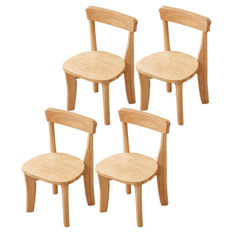 Traditional Style Rubberwood Chair Dining Room Open Back Side Chairs Set Wood 4 Piece Set Clearhalo ' kitchen&dining_furn' 'Dining Chairs' 'Dining Tables & Seating' 'dining_chair' 'furn' 'furn_dining_chair' 'Furniture' 'furniture_dining_chair' 'Kitchen & Dining Furniture' 'kitchen' 4206124