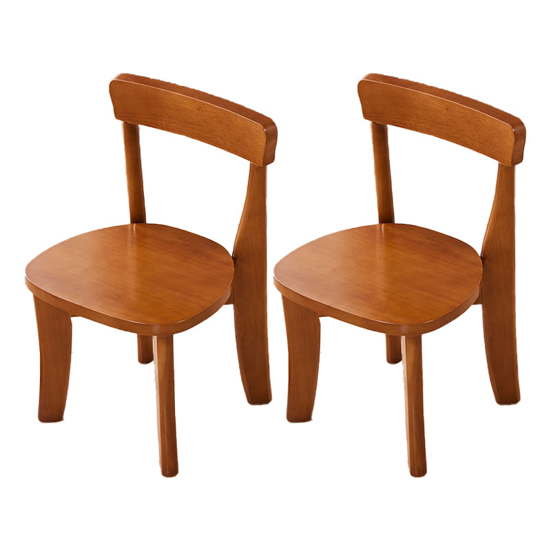 Traditional Style Rubberwood Chair Dining Room Open Back Side Chairs Set Walnut 2 Piece Set Clearhalo ' kitchen&dining_furn' 'Dining Chairs' 'Dining Tables & Seating' 'dining_chair' 'furn' 'furn_dining_chair' 'Furniture' 'furniture_dining_chair' 'Kitchen & Dining Furniture' 'kitchen' 4206128