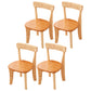 Traditional Style Rubberwood Chair Dining Room Open Back Side Chairs Set Brown 4 Piece Set Clearhalo ' kitchen&dining_furn' 'Dining Chairs' 'Dining Tables & Seating' 'dining_chair' 'furn' 'furn_dining_chair' 'Furniture' 'furniture_dining_chair' 'Kitchen & Dining Furniture' 'kitchen' 4206136