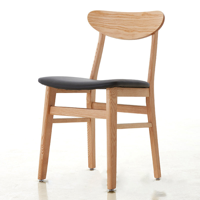 Modern Design Open Back Dining Side Chairs Wood Side Dining Chairs (Set of 2) Clearhalo ' kitchen&dining_furn' 'Dining Chairs' 'Dining Tables & Seating' 'dining_chair' 'furn' 'furn_dining_chair' 'Furniture' 'furniture_dining_chair' 'Kitchen & Dining Furniture' 'kitchen' 4206180