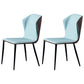 Modern Design Wingback Dining Side Chairs Armless Leather Chair for Home Light Blue 2 Piece Set Clearhalo ' kitchen&dining_furn' 'Dining Chairs' 'Dining Tables & Seating' 'dining_chair' 'furn' 'furn_dining_chair' 'Furniture' 'furniture_dining_chair' 'Kitchen & Dining Furniture' 'kitchen' 4206205