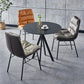 Modern Design Leather Dining Side Chair Upholstered Solid Back Armless Chairs Clearhalo ' kitchen&dining_furn' 'Dining Chairs' 'Dining Tables & Seating' 'dining_chair' 'furn' 'furn_dining_chair' 'Furniture' 'furniture_dining_chair' 'Kitchen & Dining Furniture' 'kitchen' 4206238