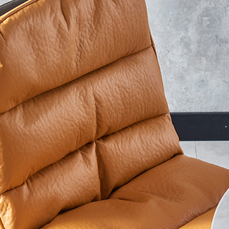 Modern Design Leather Dining Side Chair Upholstered Solid Back Armless Chairs Clearhalo ' kitchen&dining_furn' 'Dining Chairs' 'Dining Tables & Seating' 'dining_chair' 'furn' 'furn_dining_chair' 'Furniture' 'furniture_dining_chair' 'Kitchen & Dining Furniture' 'kitchen' 4206243