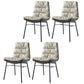 Modern Design Leather Dining Side Chair Upholstered Solid Back Armless Chairs White 4 Piece Set Clearhalo ' kitchen&dining_furn' 'Dining Chairs' 'Dining Tables & Seating' 'dining_chair' 'furn' 'furn_dining_chair' 'Furniture' 'furniture_dining_chair' 'Kitchen & Dining Furniture' 'kitchen' 4206244