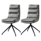 Contemporary Style Leather Dining Side Chairs Solid Back Chair for Kitchen Grey 2 Piece Set Clearhalo ' kitchen&dining_furn' 'Dining Chairs' 'Dining Tables & Seating' 'dining_chair' 'furn' 'furn_dining_chair' 'Furniture' 'furniture_dining_chair' 'Kitchen & Dining Furniture' 'kitchen' 4206259