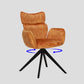 Contemporary Design Faux Leather Dining Chairs Solid Back Arm Side Chairs for Home Orange 1 Piece Clearhalo ' kitchen&dining_furn' 'Dining Chairs' 'Dining Tables & Seating' 'dining_chair' 'furn' 'furn_dining_chair' 'Furniture' 'furniture_dining_chair' 'Kitchen & Dining Furniture' 'kitchen' 4206288