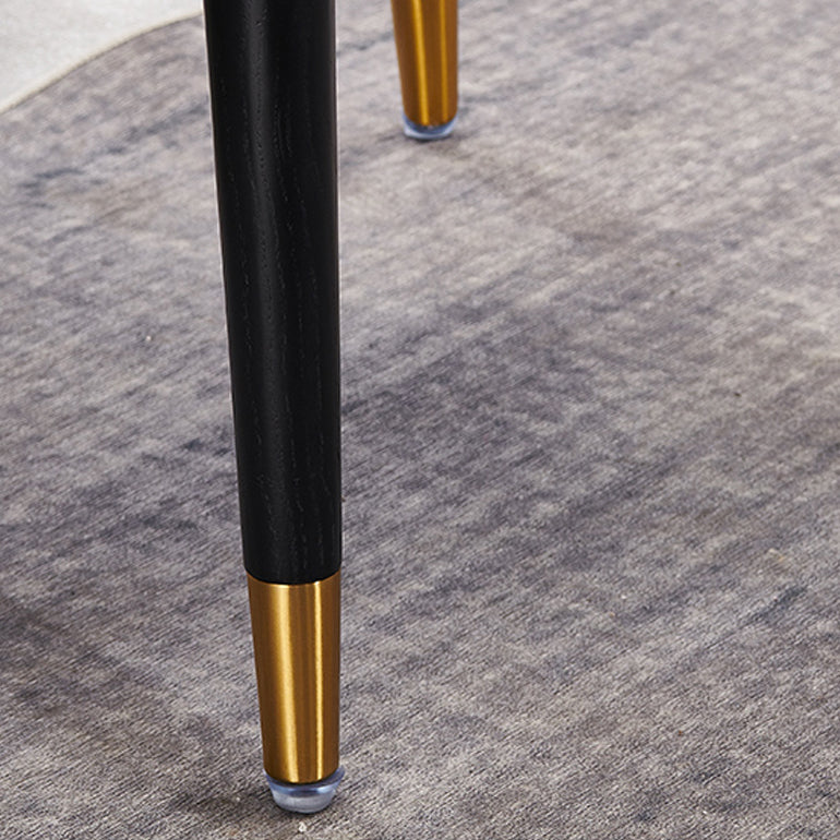 Contemporary Design Leather Dining Side Chair Solid Back Arm Chair for Home Use Clearhalo ' kitchen&dining_furn' 'Dining Chairs' 'Dining Tables & Seating' 'dining_chair' 'furn' 'furn_dining_chair' 'Furniture' 'furniture_dining_chair' 'Kitchen & Dining Furniture' 'kitchen' 4206312