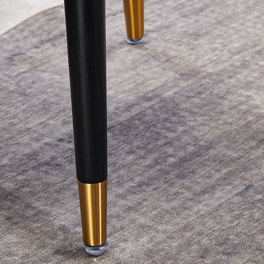 Contemporary Design Leather Dining Side Chair Solid Back Arm Chair for Home Use Clearhalo ' kitchen&dining_furn' 'Dining Chairs' 'Dining Tables & Seating' 'dining_chair' 'furn' 'furn_dining_chair' 'Furniture' 'furniture_dining_chair' 'Kitchen & Dining Furniture' 'kitchen' 4206312