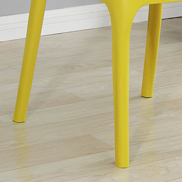 Modern Style Plastic Dining Chair Dining Stackable Armless Side Chair for Kitchen (Set of 4) Clearhalo ' kitchen&dining_furn' 'Dining Chairs' 'Dining Tables & Seating' 'dining_chair' 'furn' 'furn_dining_chair' 'Furniture' 'furniture_dining_chair' 'Kitchen & Dining Furniture' 'kitchen' 4206371