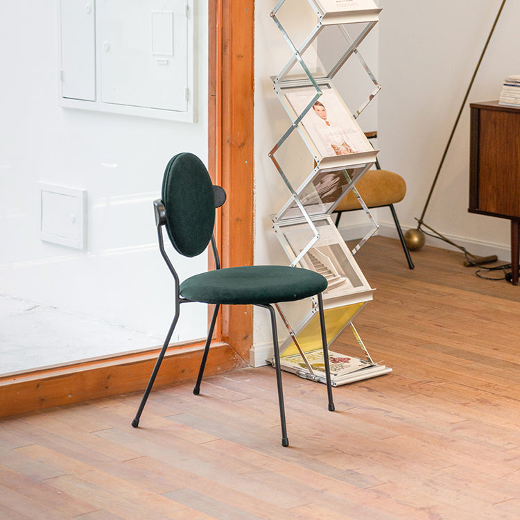 Contemporary Style Dining Chair Kitchen Armless Single Chair with Metal Legs Clearhalo ' kitchen&dining_furn' 'Dining Chairs' 'Dining Tables & Seating' 'dining_chair' 'furn' 'furn_dining_chair' 'Furniture' 'furniture_dining_chair' 'Kitchen & Dining Furniture' 'kitchen' 4206379