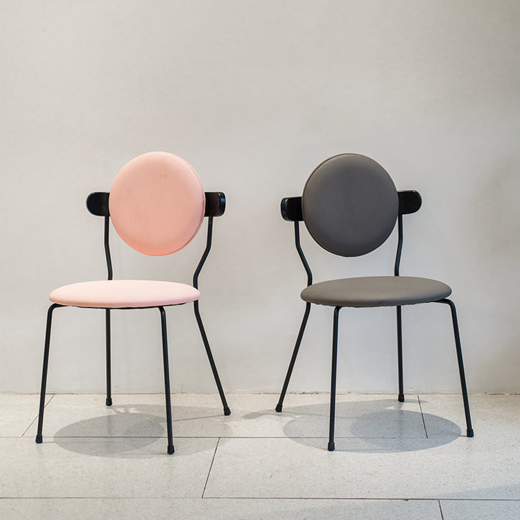 Contemporary Style Dining Chair Kitchen Armless Single Chair with Metal Legs Clearhalo ' kitchen&dining_furn' 'Dining Chairs' 'Dining Tables & Seating' 'dining_chair' 'furn' 'furn_dining_chair' 'Furniture' 'furniture_dining_chair' 'Kitchen & Dining Furniture' 'kitchen' 4206390