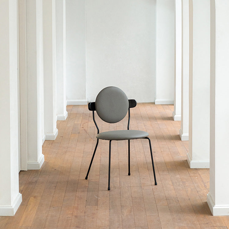 Contemporary Style Dining Chair Kitchen Armless Single Chair with Metal Legs Clearhalo ' kitchen&dining_furn' 'Dining Chairs' 'Dining Tables & Seating' 'dining_chair' 'furn' 'furn_dining_chair' 'Furniture' 'furniture_dining_chair' 'Kitchen & Dining Furniture' 'kitchen' 4206394