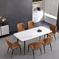 Contemporary Style Kitchen Metal Chair Wingback Dining Armless Side Chair (Set of 2) Clearhalo ' kitchen&dining_furn' 'Dining Chairs' 'Dining Tables & Seating' 'dining_chair' 'furn' 'furn_dining_chair' 'Furniture' 'furniture_dining_chair' 'Kitchen & Dining Furniture' 'kitchen' 4206403