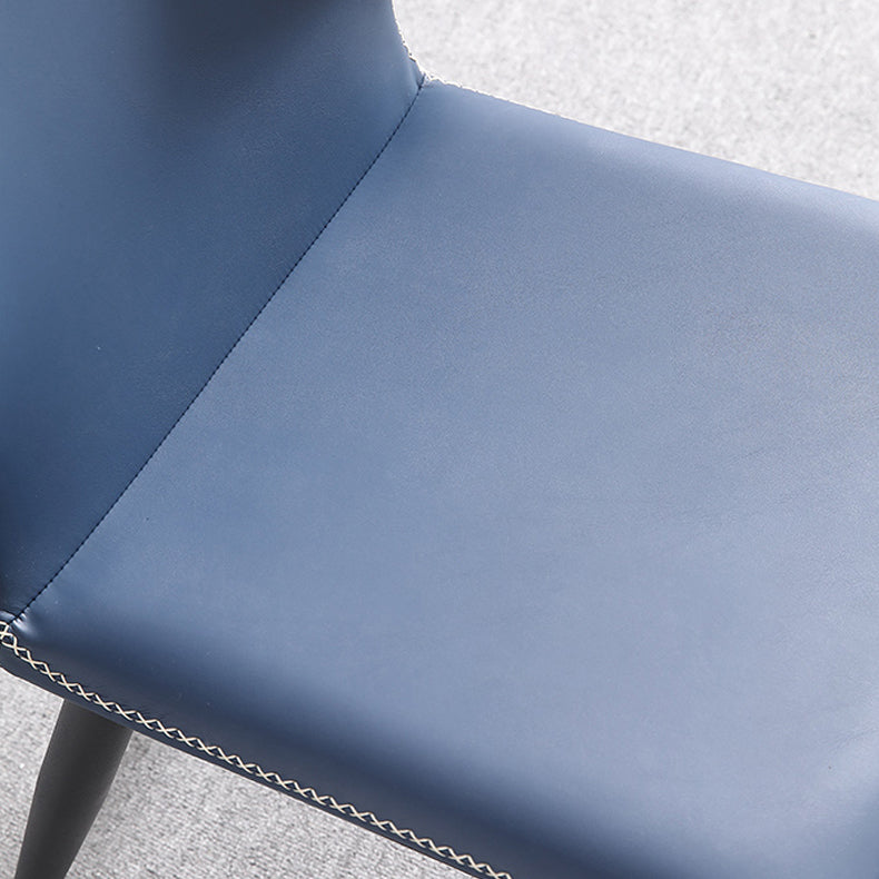 Contemporary Style Kitchen Metal Chair Wingback Dining Armless Side Chair (Set of 2) Clearhalo ' kitchen&dining_furn' 'Dining Chairs' 'Dining Tables & Seating' 'dining_chair' 'furn' 'furn_dining_chair' 'Furniture' 'furniture_dining_chair' 'Kitchen & Dining Furniture' 'kitchen' 4206408