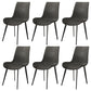 Industrial Metal Dining Room Chairs Armless PU Leather Dining Chairs for Home Use Grey 6 Piece Set Clearhalo ' kitchen&dining_furn' 'Dining Chairs' 'Dining Tables & Seating' 'dining_chair' 'furn' 'furn_dining_chair' 'Furniture' 'furniture_dining_chair' 'Kitchen & Dining Furniture' 'kitchen' 4206418