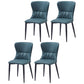 Industrial Metal Dining Room Chairs Armless Faux Leather Dining Chairs for Home Use Green 4 Piece Set Clearhalo ' kitchen&dining_furn' 'Dining Chairs' 'Dining Tables & Seating' 'dining_chair' 'furn' 'furn_dining_chair' 'Furniture' 'furniture_dining_chair' 'Kitchen & Dining Furniture' 'kitchen' 4206449