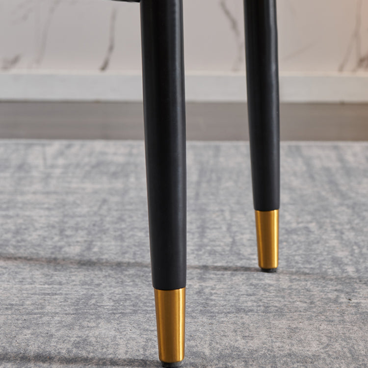 Glam Wood Dining Arm Chairs Faux Leather Dining Chairs for Restaurant Use (Set of 2) Clearhalo ' kitchen&dining_furn' 'Dining Chairs' 'Dining Tables & Seating' 'dining_chair' 'furn' 'furn_dining_chair' 'Furniture' 'furniture_dining_chair' 'Kitchen & Dining Furniture' 'kitchen' 4206514