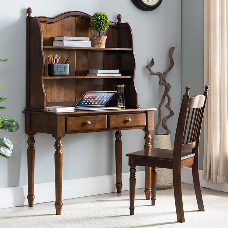 Traditional Rubberwood Wood Dining Side Chair Slat Back Single Dining Chair Clearhalo ' kitchen&dining_furn' 'Dining Chairs' 'Dining Tables & Seating' 'dining_chair' 'furn' 'furn_dining_chair' 'Furniture' 'furniture_dining_chair' 'Kitchen & Dining Furniture' 'kitchen' 4206531