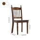 Traditional Rubberwood Wood Dining Side Chair Slat Back Single Dining Chair Clearhalo ' kitchen&dining_furn' 'Dining Chairs' 'Dining Tables & Seating' 'dining_chair' 'furn' 'furn_dining_chair' 'Furniture' 'furniture_dining_chair' 'Kitchen & Dining Furniture' 'kitchen' 4206532