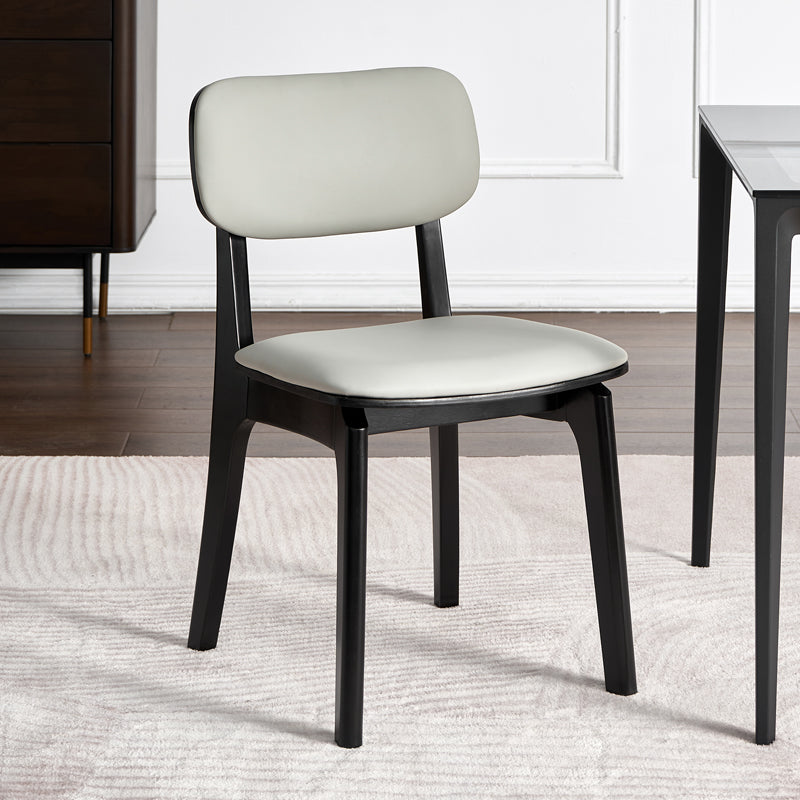 Contemporary Wood Dining Room Chair Leather Dining Chairs for Home Use (Set of 2) Clearhalo ' kitchen&dining_furn' 'Dining Chairs' 'Dining Tables & Seating' 'dining_chair' 'furn' 'furn_dining_chair' 'Furniture' 'furniture_dining_chair' 'Kitchen & Dining Furniture' 'kitchen' 4206535