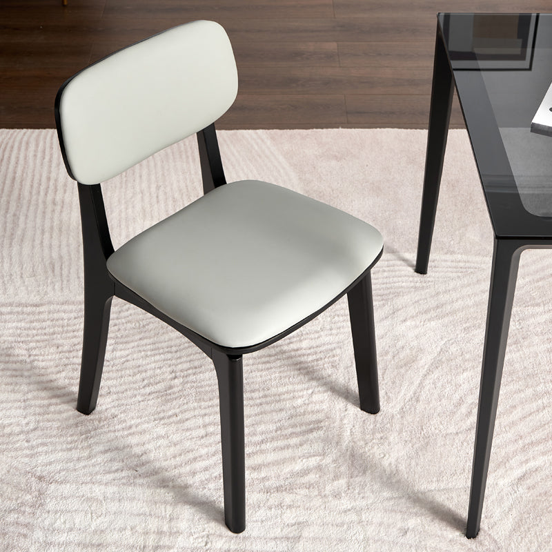 Contemporary Wood Dining Room Chair Leather Dining Chairs for Home Use (Set of 2) Clearhalo ' kitchen&dining_furn' 'Dining Chairs' 'Dining Tables & Seating' 'dining_chair' 'furn' 'furn_dining_chair' 'Furniture' 'furniture_dining_chair' 'Kitchen & Dining Furniture' 'kitchen' 4206538