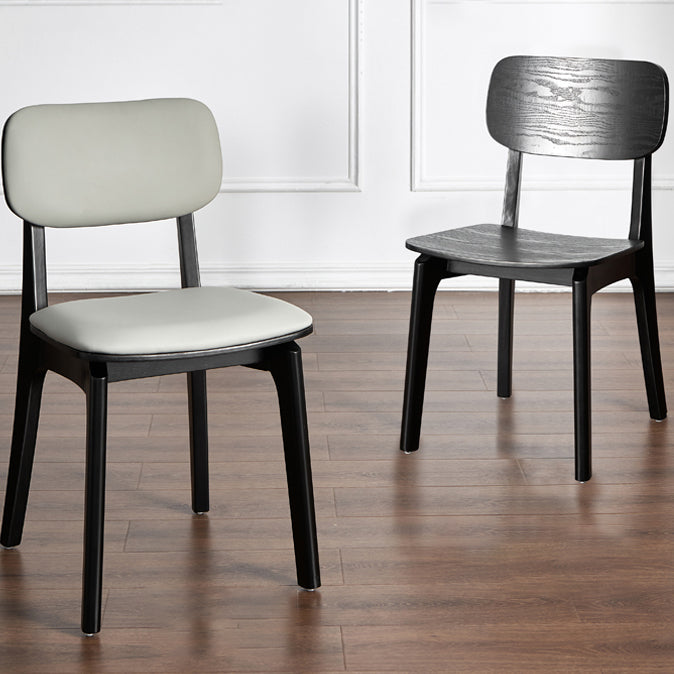 Contemporary Wood Dining Room Chair Leather Dining Chairs for Home Use (Set of 2) Clearhalo ' kitchen&dining_furn' 'Dining Chairs' 'Dining Tables & Seating' 'dining_chair' 'furn' 'furn_dining_chair' 'Furniture' 'furniture_dining_chair' 'Kitchen & Dining Furniture' 'kitchen' 4206547