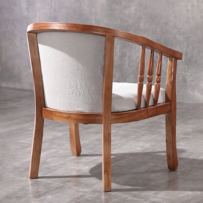Traditional Wood Dining Arm Chairs Linen Fabric Dining Chair for Restaurant Use Clearhalo ' kitchen&dining_furn' 'Dining Chairs' 'Dining Tables & Seating' 'dining_chair' 'furn' 'furn_dining_chair' 'Furniture' 'furniture_dining_chair' 'Kitchen & Dining Furniture' 'kitchen' 4206578