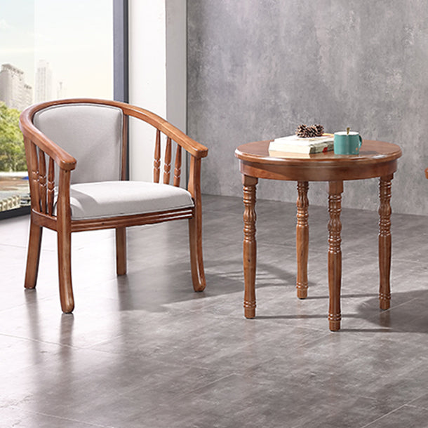 Traditional Wood Dining Arm Chairs Linen Fabric Dining Chair for Restaurant Use Clearhalo ' kitchen&dining_furn' 'Dining Chairs' 'Dining Tables & Seating' 'dining_chair' 'furn' 'furn_dining_chair' 'Furniture' 'furniture_dining_chair' 'Kitchen & Dining Furniture' 'kitchen' 4206581