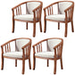 Traditional Wood Dining Arm Chairs Linen Fabric Dining Chair for Restaurant Use Light Gray 4 Piece Set Clearhalo ' kitchen&dining_furn' 'Dining Chairs' 'Dining Tables & Seating' 'dining_chair' 'furn' 'furn_dining_chair' 'Furniture' 'furniture_dining_chair' 'Kitchen & Dining Furniture' 'kitchen' 4206585