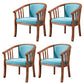 Traditional Wood Dining Arm Chairs Linen Fabric Dining Chair for Restaurant Use Sky Blue 4 Piece Set Clearhalo ' kitchen&dining_furn' 'Dining Chairs' 'Dining Tables & Seating' 'dining_chair' 'furn' 'furn_dining_chair' 'Furniture' 'furniture_dining_chair' 'Kitchen & Dining Furniture' 'kitchen' 4206590
