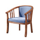 Traditional Wood Dining Arm Chairs Linen Fabric Dining Chair for Restaurant Use Dark Blue 1 Piece Clearhalo ' kitchen&dining_furn' 'Dining Chairs' 'Dining Tables & Seating' 'dining_chair' 'furn' 'furn_dining_chair' 'Furniture' 'furniture_dining_chair' 'Kitchen & Dining Furniture' 'kitchen' 4206591