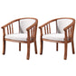 Traditional Wood Dining Arm Chairs Linen Fabric Dining Chair for Restaurant Use Off-White 2 Piece Set Clearhalo ' kitchen&dining_furn' 'Dining Chairs' 'Dining Tables & Seating' 'dining_chair' 'furn' 'furn_dining_chair' 'Furniture' 'furniture_dining_chair' 'Kitchen & Dining Furniture' 'kitchen' 4206601
