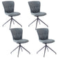Contemporary Metal Dining Armless Chair Swivel Side Chair for Home Use Grey 4 Piece Set Clearhalo ' kitchen&dining_furn' 'Dining Chairs' 'Dining Tables & Seating' 'dining_chair' 'furn' 'furn_dining_chair' 'Furniture' 'furniture_dining_chair' 'Kitchen & Dining Furniture' 'kitchen' 4206620