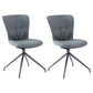 Contemporary Metal Dining Armless Chair Swivel Side Chair for Home Use Grey 2 Piece Set Clearhalo ' kitchen&dining_furn' 'Dining Chairs' 'Dining Tables & Seating' 'dining_chair' 'furn' 'furn_dining_chair' 'Furniture' 'furniture_dining_chair' 'Kitchen & Dining Furniture' 'kitchen' 4206623