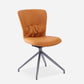 Contemporary Metal Dining Armless Chair Swivel Side Chair for Home Use Orange 1 Piece Clearhalo ' kitchen&dining_furn' 'Dining Chairs' 'Dining Tables & Seating' 'dining_chair' 'furn' 'furn_dining_chair' 'Furniture' 'furniture_dining_chair' 'Kitchen & Dining Furniture' 'kitchen' 4206628