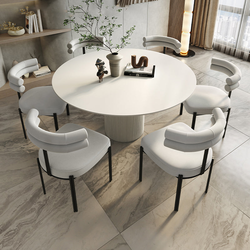 Designer Style Open Back Restaurant Side Chair Matte Finish Velvet Dining Chair Clearhalo ' kitchen&dining_furn' 'Dining Chairs' 'Dining Tables & Seating' 'dining_chair' 'furn' 'furn_dining_chair' 'Furniture' 'furniture_dining_chair' 'Kitchen & Dining Furniture' 'kitchen' 4206642