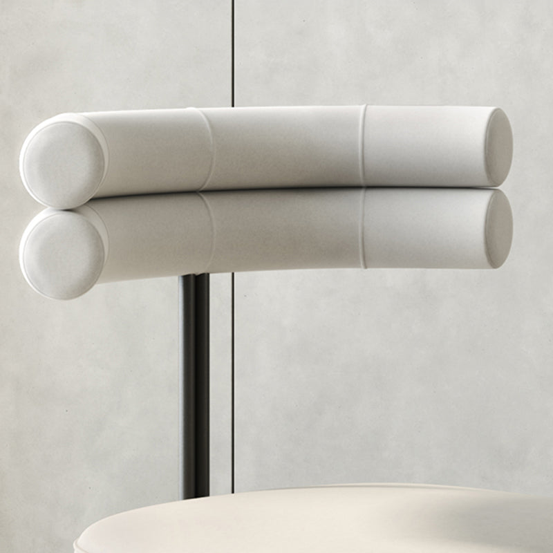 Designer Style Open Back Restaurant Side Chair Matte Finish Velvet Dining Chair Clearhalo ' kitchen&dining_furn' 'Dining Chairs' 'Dining Tables & Seating' 'dining_chair' 'furn' 'furn_dining_chair' 'Furniture' 'furniture_dining_chair' 'Kitchen & Dining Furniture' 'kitchen' 4206648