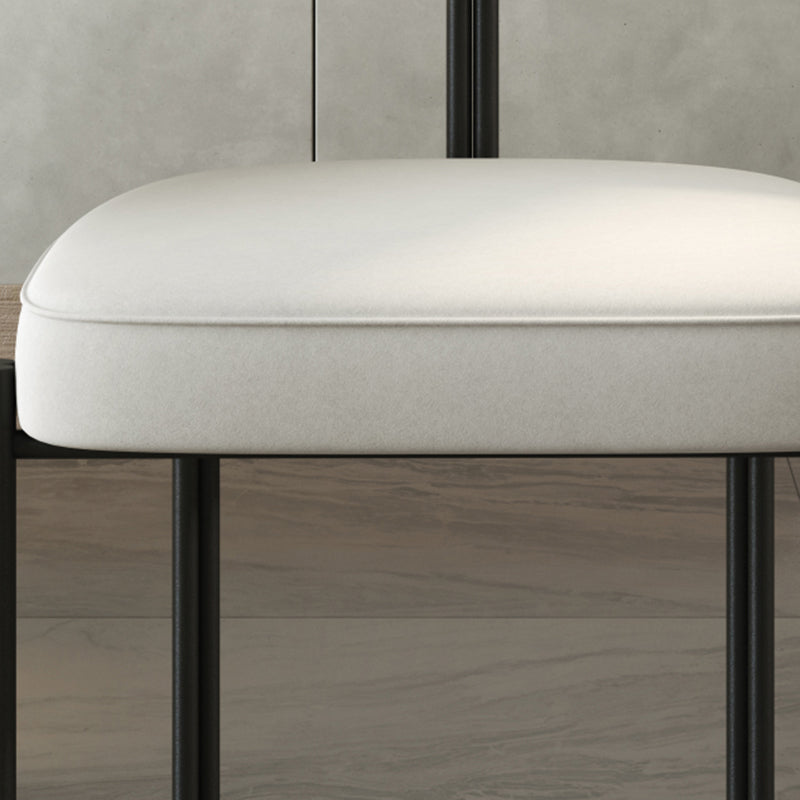 Designer Style Open Back Restaurant Side Chair Matte Finish Velvet Dining Chair Clearhalo ' kitchen&dining_furn' 'Dining Chairs' 'Dining Tables & Seating' 'dining_chair' 'furn' 'furn_dining_chair' 'Furniture' 'furniture_dining_chair' 'Kitchen & Dining Furniture' 'kitchen' 4206649