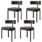 Modern Style Home Side Chair Open Back Upholstered Designer Dining Room Chair Grey 4 Piece Set Clearhalo ' kitchen&dining_furn' 'Dining Chairs' 'Dining Tables & Seating' 'dining_chair' 'furn' 'furn_dining_chair' 'Furniture' 'furniture_dining_chair' 'Kitchen & Dining Furniture' 'kitchen' 4206678
