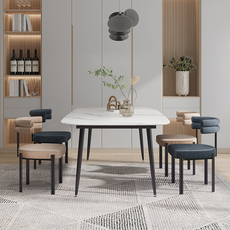 Modern Style Home Side Chair Open Back Upholstered Designer Dining Room Chair Clearhalo ' kitchen&dining_furn' 'Dining Chairs' 'Dining Tables & Seating' 'dining_chair' 'furn' 'furn_dining_chair' 'Furniture' 'furniture_dining_chair' 'Kitchen & Dining Furniture' 'kitchen' 4206679