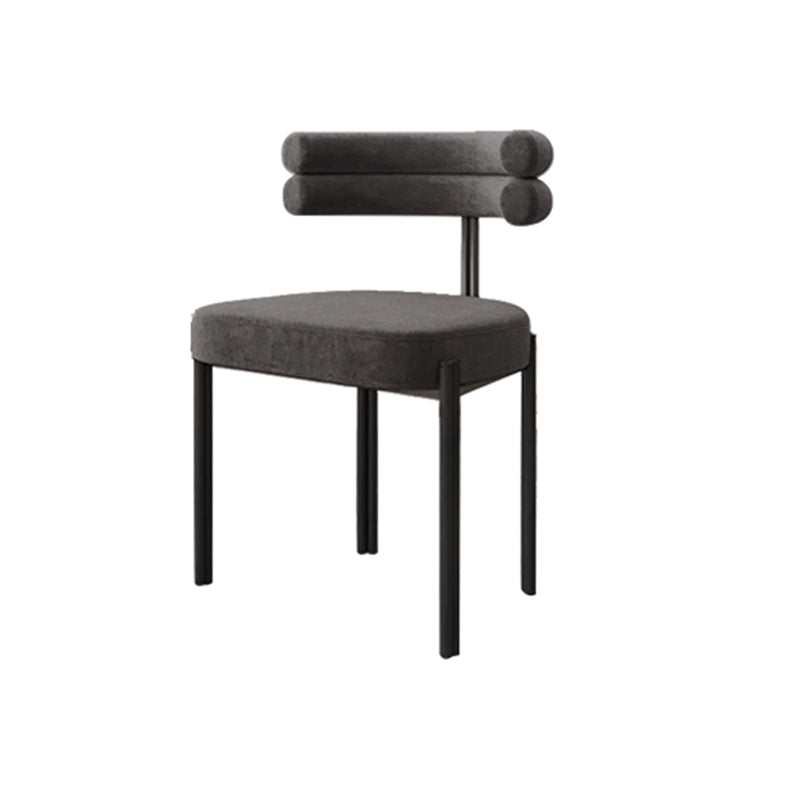 Modern Style Home Side Chair Open Back Upholstered Designer Dining Room Chair Grey 1 Piece Clearhalo ' kitchen&dining_furn' 'Dining Chairs' 'Dining Tables & Seating' 'dining_chair' 'furn' 'furn_dining_chair' 'Furniture' 'furniture_dining_chair' 'Kitchen & Dining Furniture' 'kitchen' 4206680