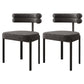 Modern Style Home Side Chair Open Back Upholstered Designer Dining Room Chair Grey 2 Piece Set Clearhalo ' kitchen&dining_furn' 'Dining Chairs' 'Dining Tables & Seating' 'dining_chair' 'furn' 'furn_dining_chair' 'Furniture' 'furniture_dining_chair' 'Kitchen & Dining Furniture' 'kitchen' 4206682