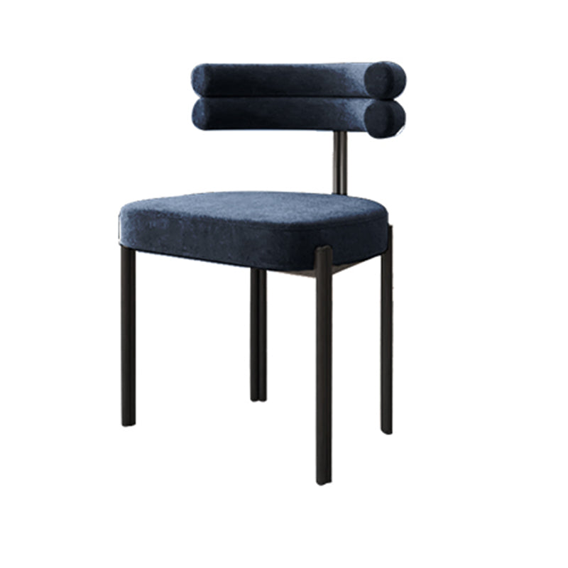 Modern Style Home Side Chair Open Back Upholstered Designer Dining Room Chair Blue 1 Piece Clearhalo ' kitchen&dining_furn' 'Dining Chairs' 'Dining Tables & Seating' 'dining_chair' 'furn' 'furn_dining_chair' 'Furniture' 'furniture_dining_chair' 'Kitchen & Dining Furniture' 'kitchen' 4206686