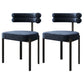 Modern Style Home Side Chair Open Back Upholstered Designer Dining Room Chair Blue 2 Piece Set Clearhalo ' kitchen&dining_furn' 'Dining Chairs' 'Dining Tables & Seating' 'dining_chair' 'furn' 'furn_dining_chair' 'Furniture' 'furniture_dining_chair' 'Kitchen & Dining Furniture' 'kitchen' 4206688